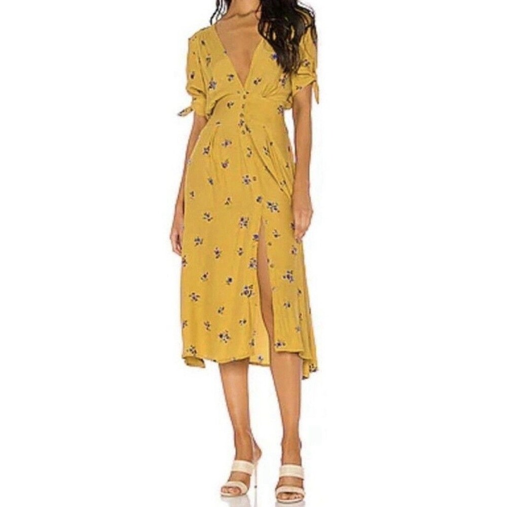 FAITHFULL‎ THE BRAND BILLIE MIDI DRESS IN DOLORES FLORAL SIZE Medium 6